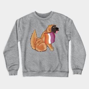 Pride Doggos: Lesbian Leonberger Crewneck Sweatshirt